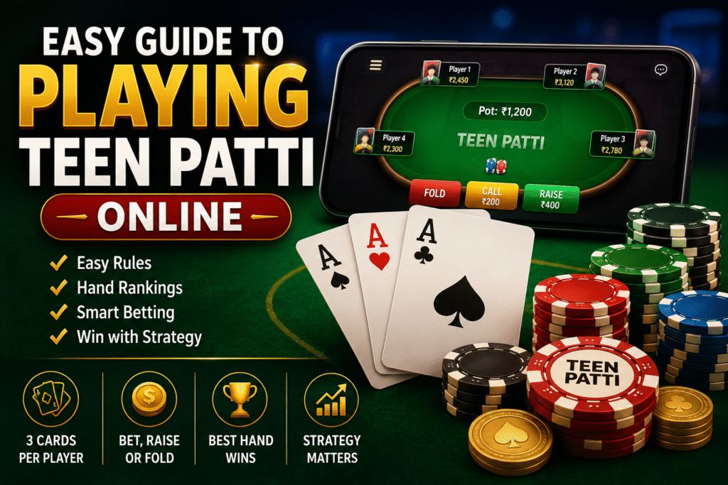 How to play teen patti online